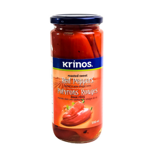 Krinos Roasted Sweet Red Peppers 500ml