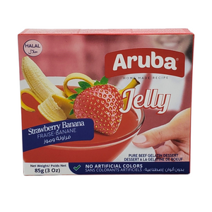 Aruba HALAL Jelly Strawberry Banana 85g - Fraise Banane