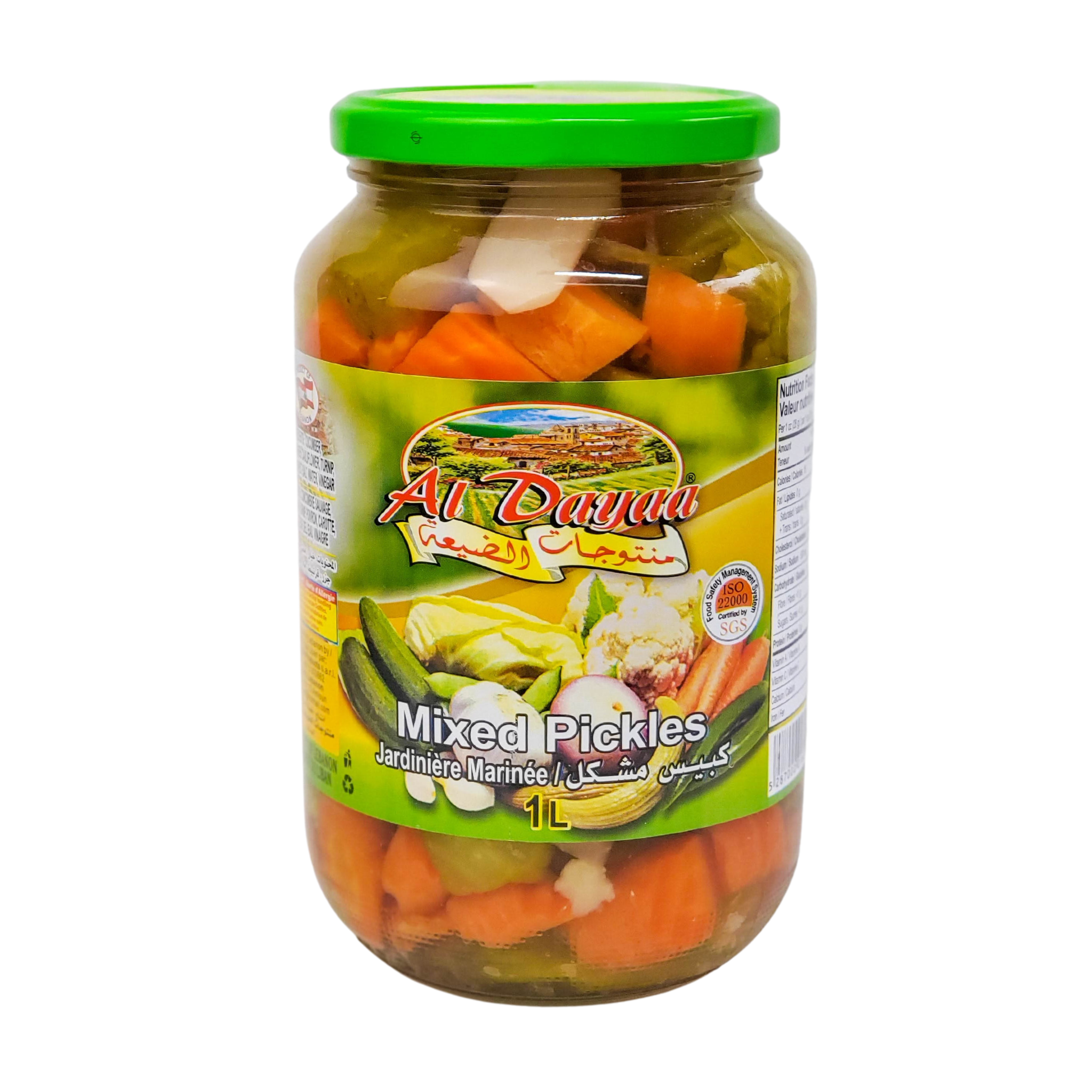 Al Dayaa Mixed Pickles Jardiniere Marinee 1L
