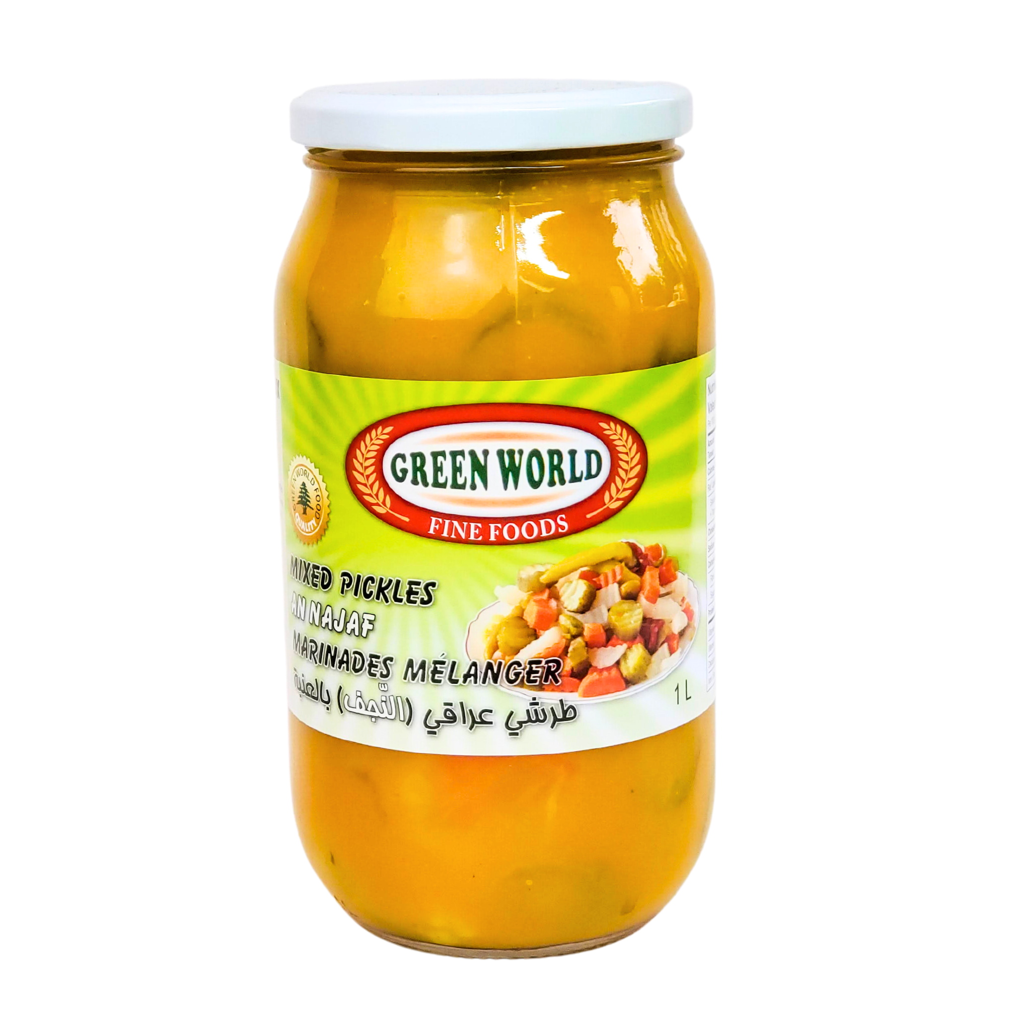 Green World Fine Foods Mixed Pickles 1L