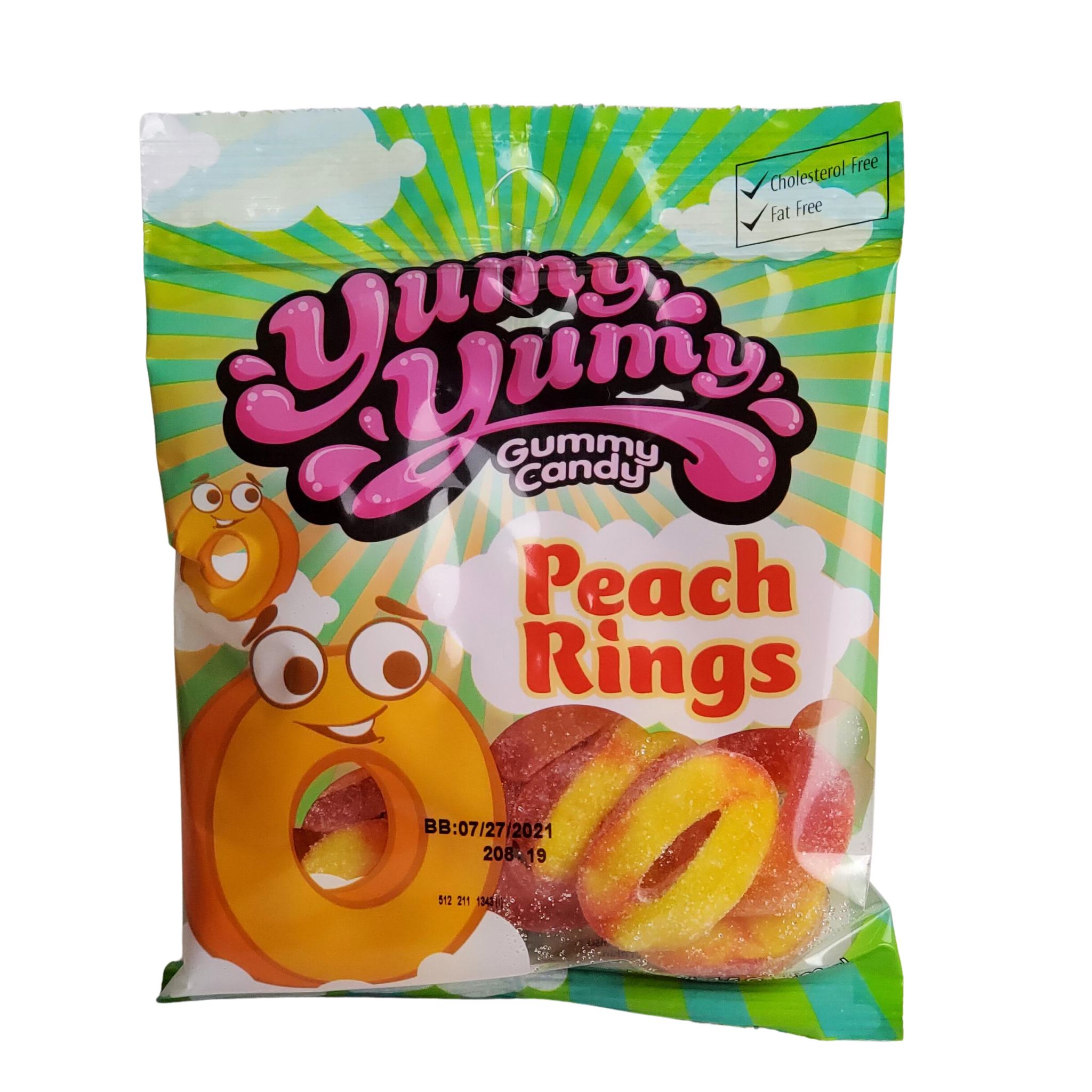 Yumy Yumy Gummy Candy Peach Rings