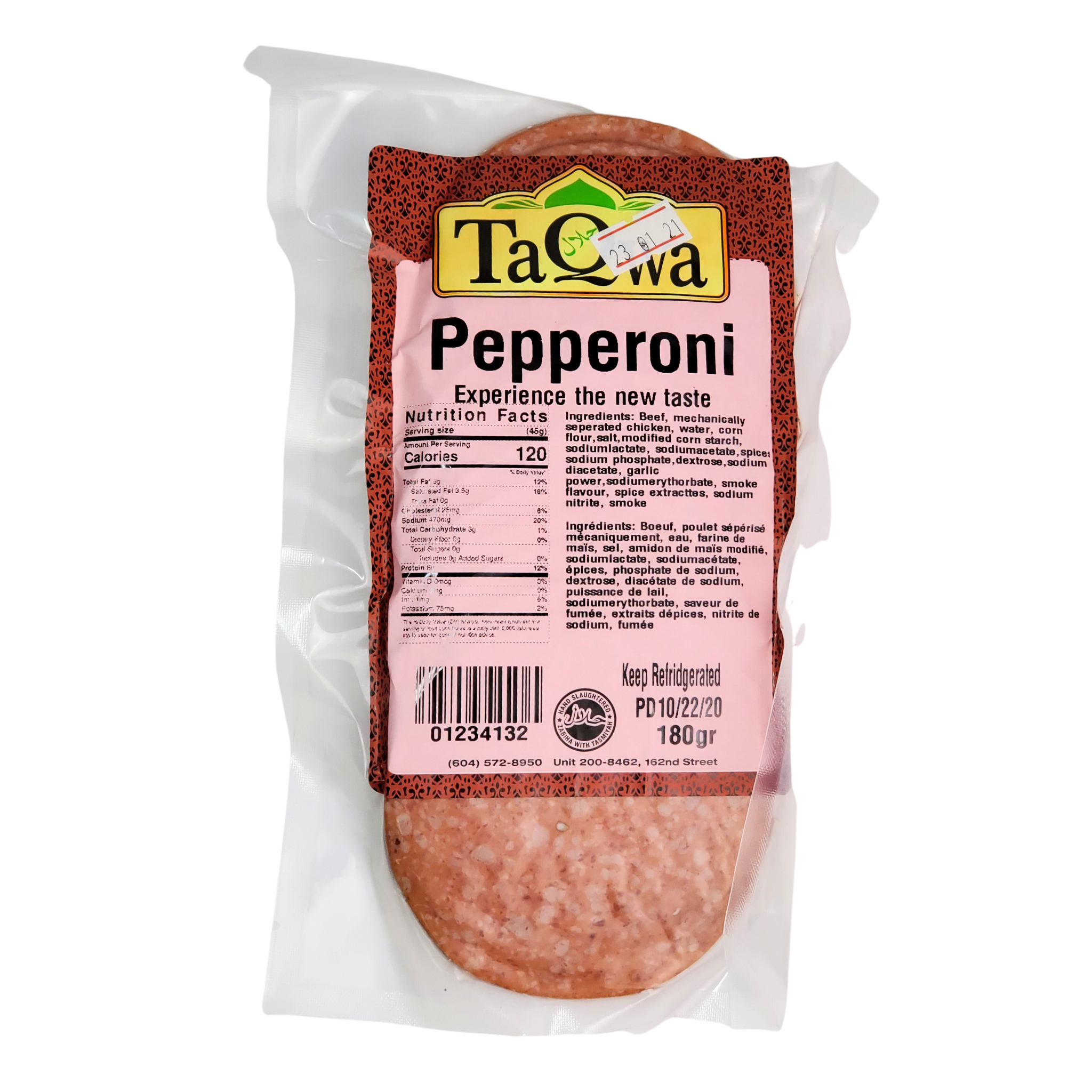 Taqwa Pepperoni Halal 180g