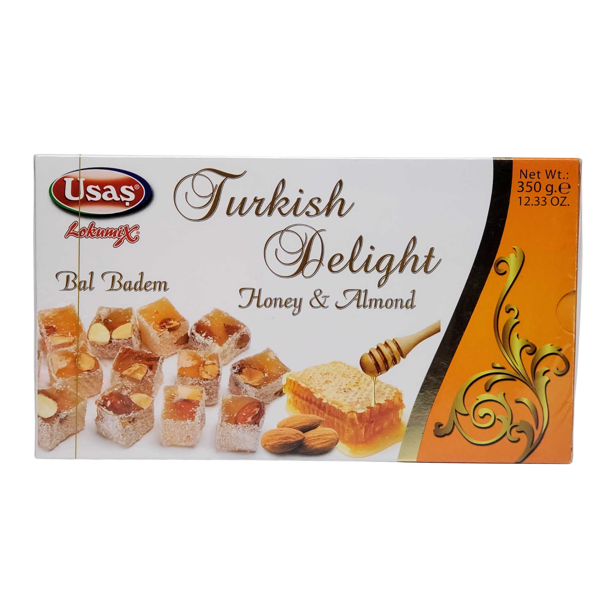Usas  Lokumi X Turkish Delight with Honey and Almond 350g