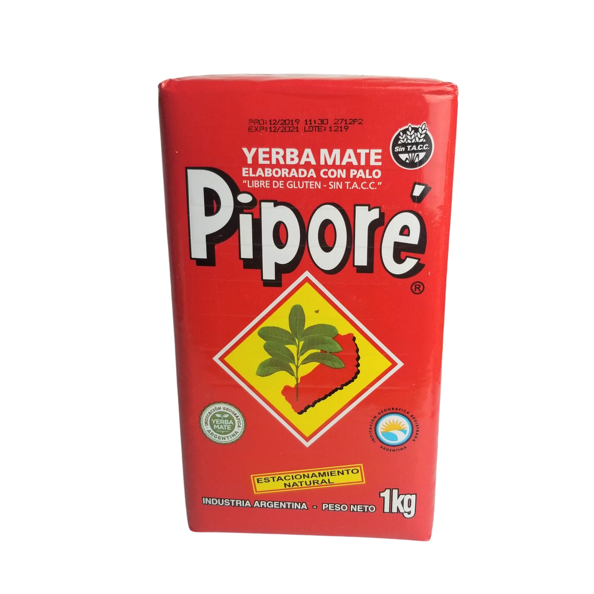 Yerba Mate Pipore Natural 1 kg
