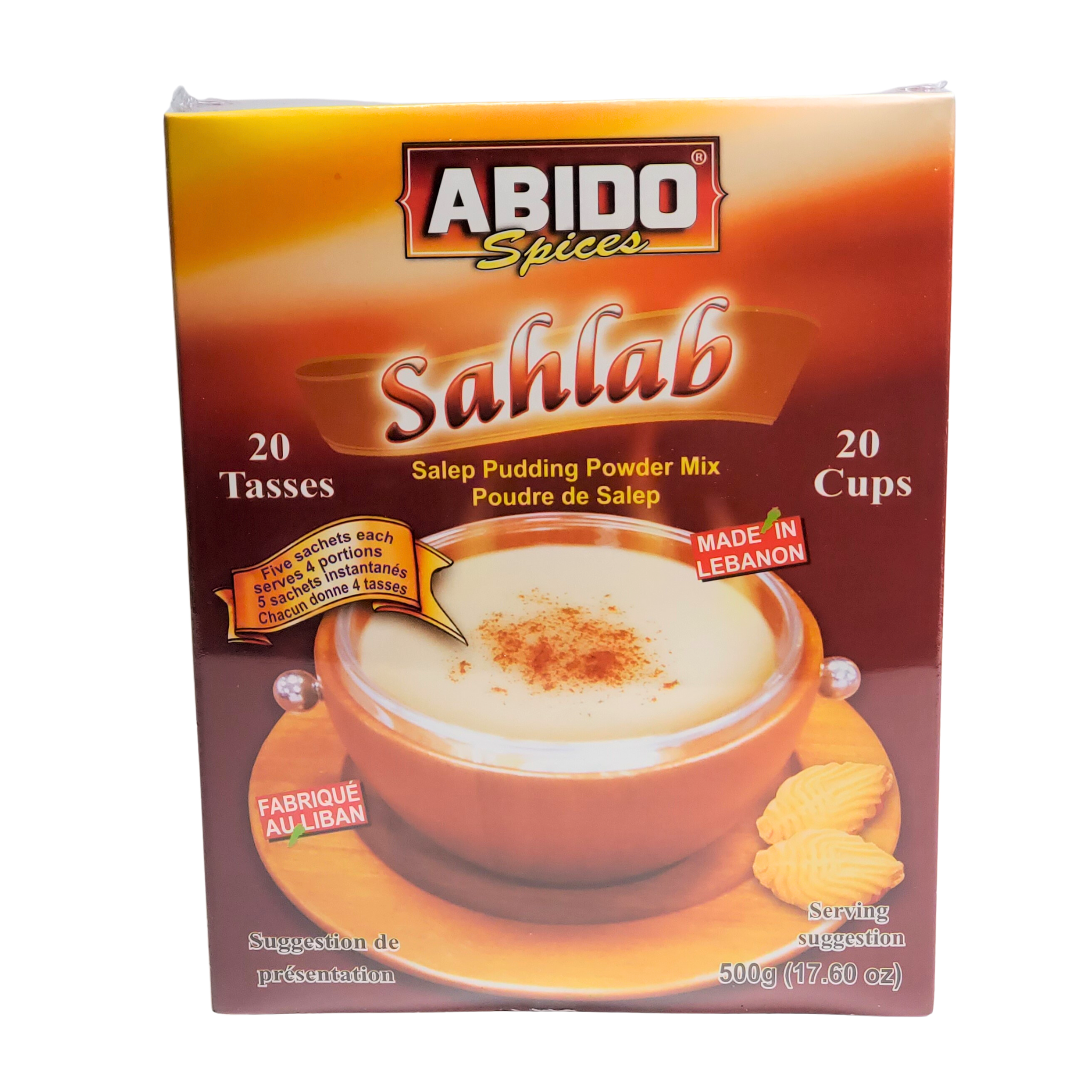 Abido Spices Sahlab Pudding Powder Mix 20 cups 500g