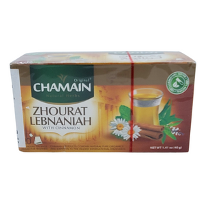 Chamain Natural Herbs Zhourat Lebnaniah with Cinnamon 20 bags 40g
