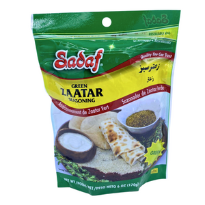 Sadaf Green Zaatar Seasoning 170g 6oz - Assaisonnement de Zaatar Vert