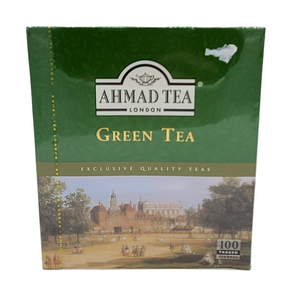 Award Winning Ahmad Tea London Exclusive Quality Green Tea -100 Tea Bags
