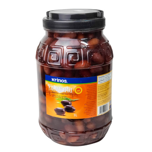 Krinos Kalamata Natural Olives in Vinegar Brine 3L