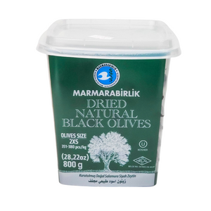 Marmarabirlik Dried Natural Black Olives 2XS 800g