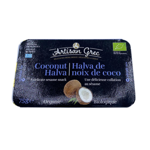 Artisan Grec Organic Coconut Halva 75g - Biologique Halva de noix de Coco