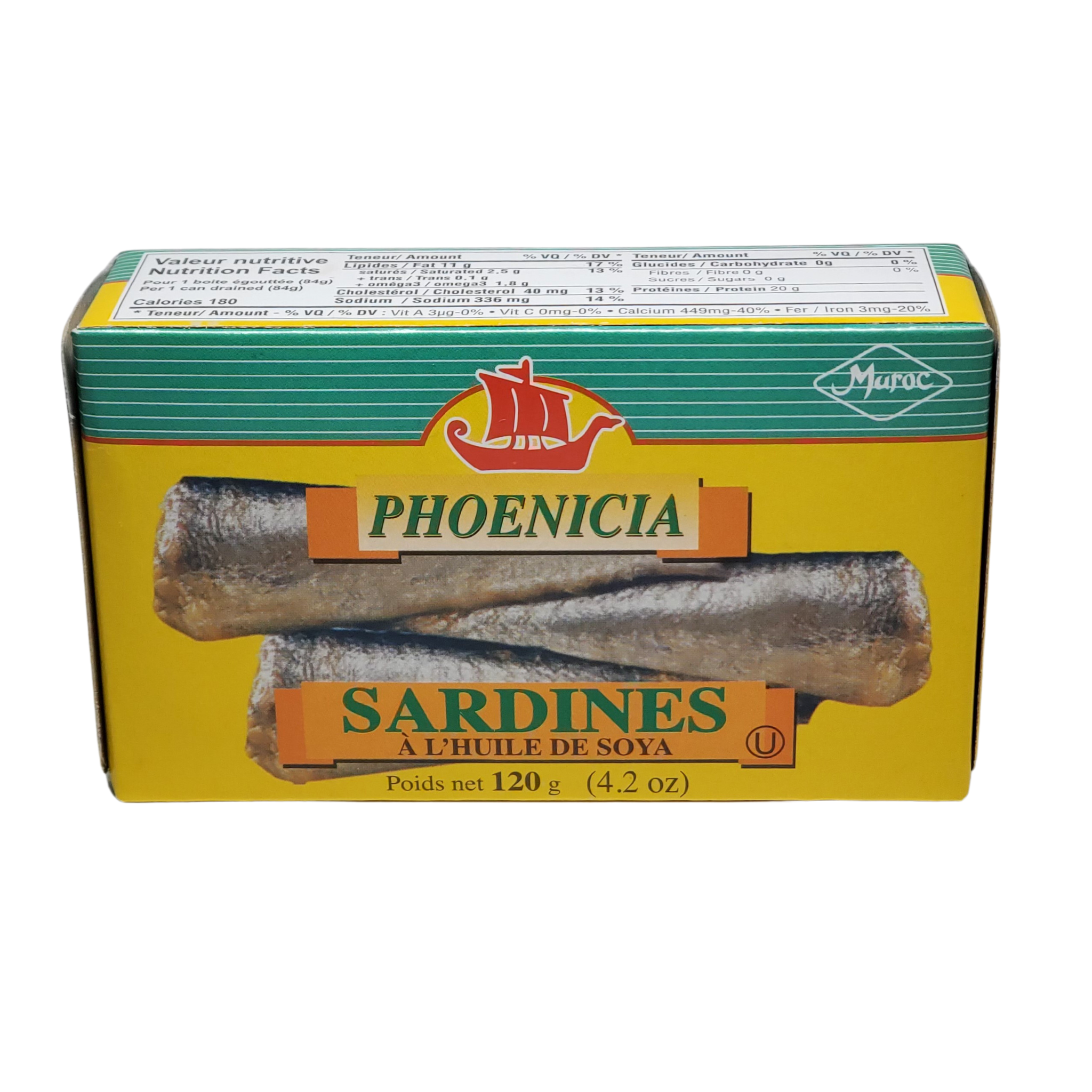 Phoenicia Sardines in Soya Oil 120g
