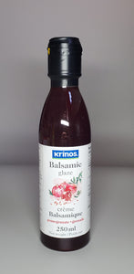 Krinos Balsamic Glaze Pomegranate 250 ml - Creme Balsamique Grenade